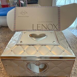 Lenox Silver Heart Jewelry Box